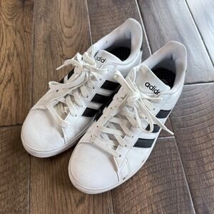 Adidas Grand Court Cloudfoam Comfort White Black Sneakers GW9214 Womens 8